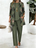 Conjunto Estampado de Hojas