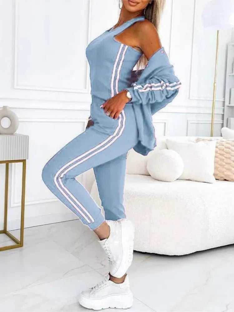 Conjunto 3 Piezas Chaqueta, Top y Pantalón