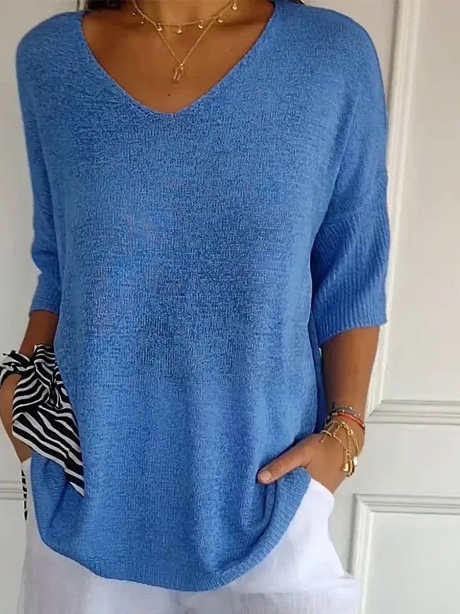 Jersey de Punto Cuello Pico