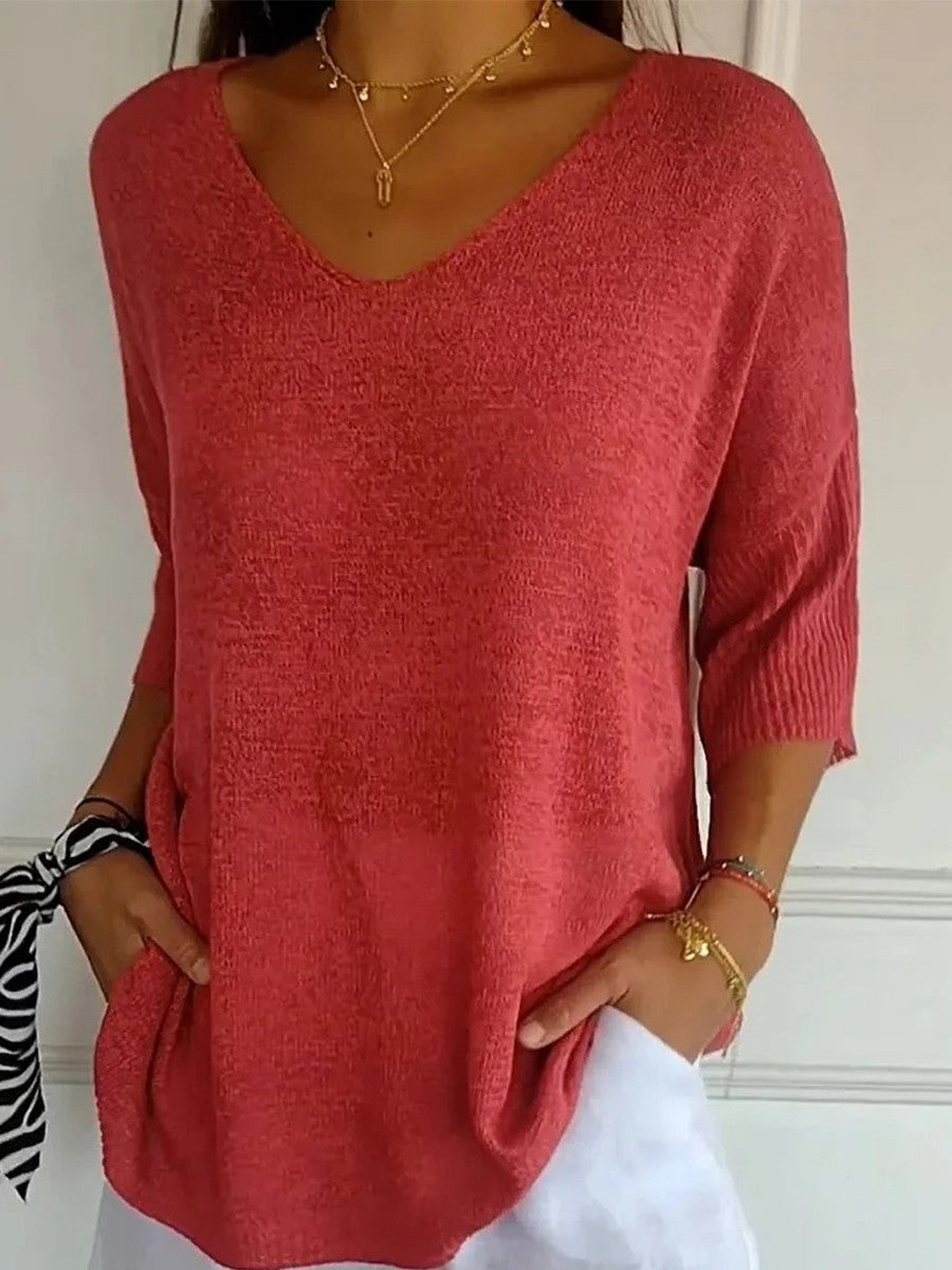 Jersey de Punto Cuello Pico