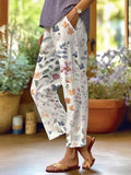 Pantalón Floral Holgado
