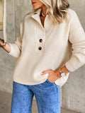 Jersey con Cuello Camisero y Botones